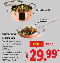 Lidl Silvercrest Koperen pan aanbieding