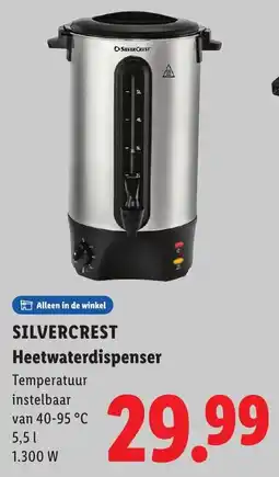 Lidl Silvercrest Heetwaterdispenser aanbieding