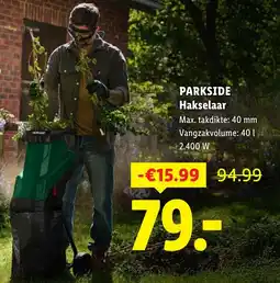 Lidl Parkside Hakselaar aanbieding