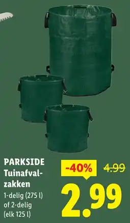 Lidl Parkside Tuinafvalzakken aanbieding