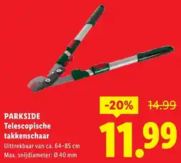 Lidl Parkside Telescopische takkenschaar aanbieding