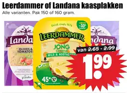 Dirk Leerdammer of Landana kaasplakken aanbieding