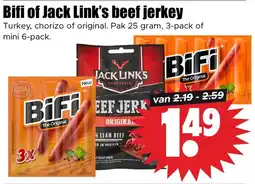 Dirk Bifi of Jack Link's beef jerkey aanbieding