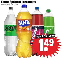 Dirk Fanta, Sprite of Fernandes aanbieding