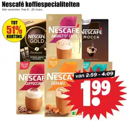 Dirk Nescafé koffiespecialiteiten aanbieding