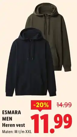 Lidl Esmara men heren vest aanbieding
