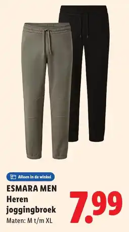 Lidl Esmara men heren joggingbroek aanbieding