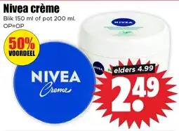 Dirk Nivea crème aanbieding