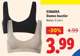 Lidl Esmara Dames bustier aanbieding
