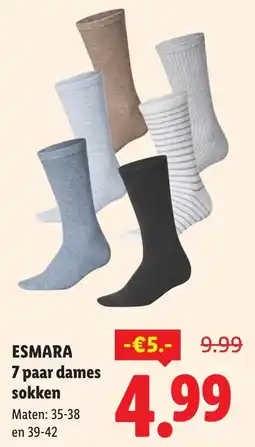 Lidl Esmara dames sokken aanbieding