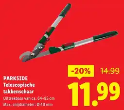 Lidl Parkside telescopische takkenschaar aanbieding