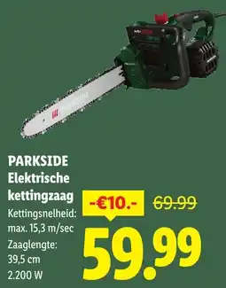 Lidl Parkside elektrische kettingzaag aanbieding
