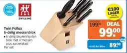 Albert Heijn Twin Pollux 6 Delig messenblok aanbieding
