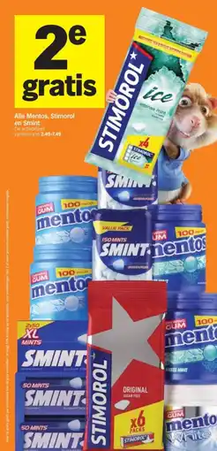Albert Heijn Alle Mentos, Stimorol en Smint aanbieding
