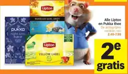 Albert Heijn Alle Lipton en Pukka thee aanbieding