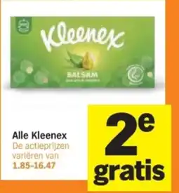 Albert Heijn Alle Kleenex aanbieding