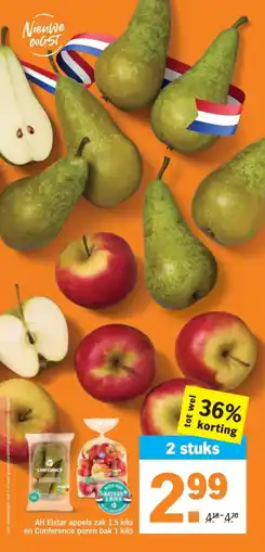 Albert Heijn AH Elstar appels en Conference peren aanbieding