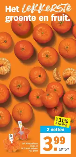 Albert Heijn AH Mandarijnen en Orri mandarijnen aanbieding