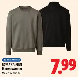 Lidl Esmara men heren sweater aanbieding