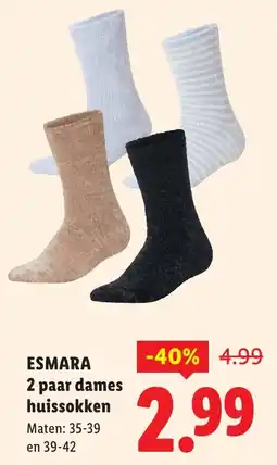 Lidl Esmara dames huissokken aanbieding