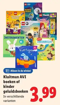 Lidl Kluitman AVI boeken of kinder geluidsboeken aanbieding