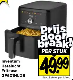 Vomar Voordeelmarkt Inventum Hetelucht Friteuse GF601HLDB aanbieding