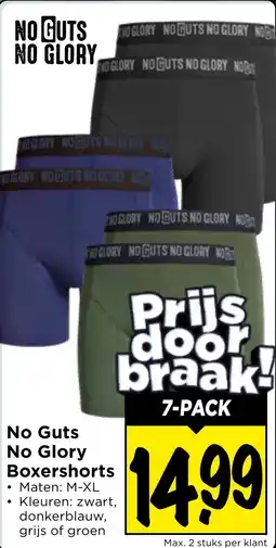 Vomar Voordeelmarkt No Guts No Glory Boxershorts aanbieding