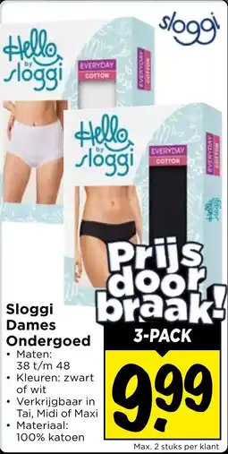 Vomar Voordeelmarkt Sloggi Dames Ondergoed aanbieding