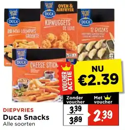 Vomar Voordeelmarkt Diepvries Duca Snacks aanbieding