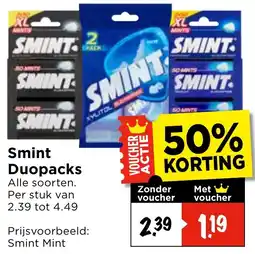 Vomar Voordeelmarkt Smint Duopacks aanbieding