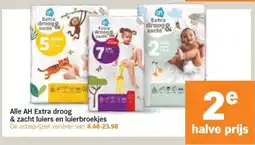 Albert Heijn Alle AH Extra droog & zacht luiers en luierbroekjes aanbieding