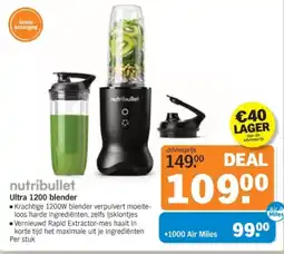 Albert Heijn Nutribullet Ultra 1200 blender aanbieding
