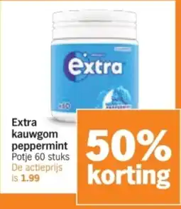 Albert Heijn Extra kauwgom peppermint aanbieding