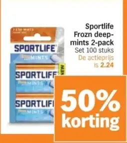 Albert Heijn Sportlife Frozn deepmints aanbieding
