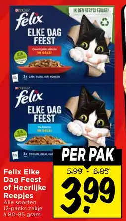 Vomar Voordeelmarkt Felix Elke Dag Feest of Heerlijke Reepjes aanbieding