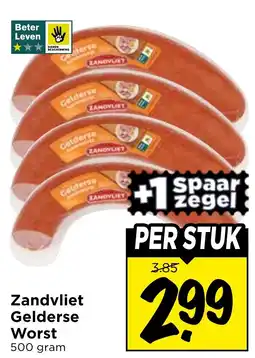 Vomar Voordeelmarkt Zandvliet gelderse worst aanbieding