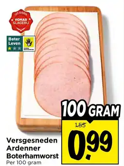 Vomar Voordeelmarkt Versgesneden ardenner boterhamworst aanbieding