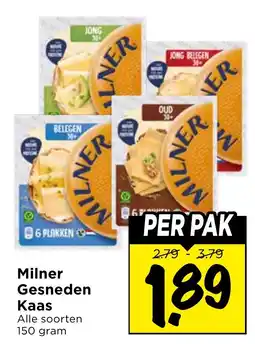 Vomar Voordeelmarkt Milner gesneden kaas aanbieding