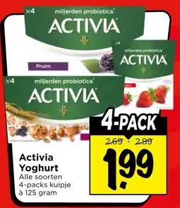 Vomar Voordeelmarkt Activia yoghurt aanbieding