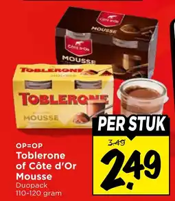 Vomar Voordeelmarkt Toblerone of côte d'or mousse aanbieding