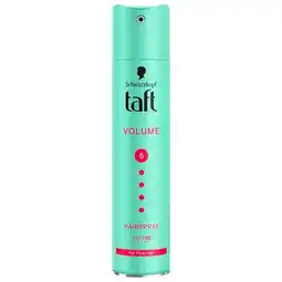Trekpleister Taft Volume Level 5 Haarspray aanbieding