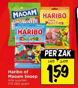 Vomar Voordeelmarkt Haribo of maoam snoep aanbieding
