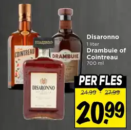 Vomar Voordeelmarkt Disaronno, Drambuie of Cointreau aanbieding
