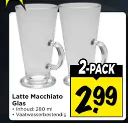Vomar Voordeelmarkt Latte macchiato glas aanbieding