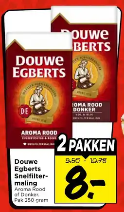 Vomar Voordeelmarkt Douwe egberts snelfilter maling aanbieding