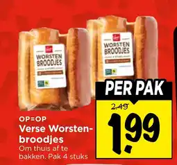 Vomar Voordeelmarkt Verse worsten broodjes aanbieding