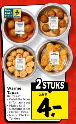 Vomar Voordeelmarkt Warme tapas aanbieding