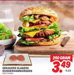 Dekamarkt Dekavers slagers runderhamburgers aanbieding