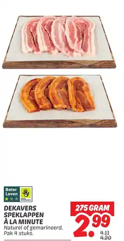 Dekamarkt Dekavers speklappen à la minute aanbieding