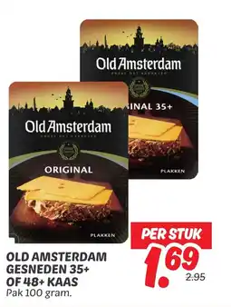 Dekamarkt Old amsterdam gesneden 35+ of 48+ kaas aanbieding